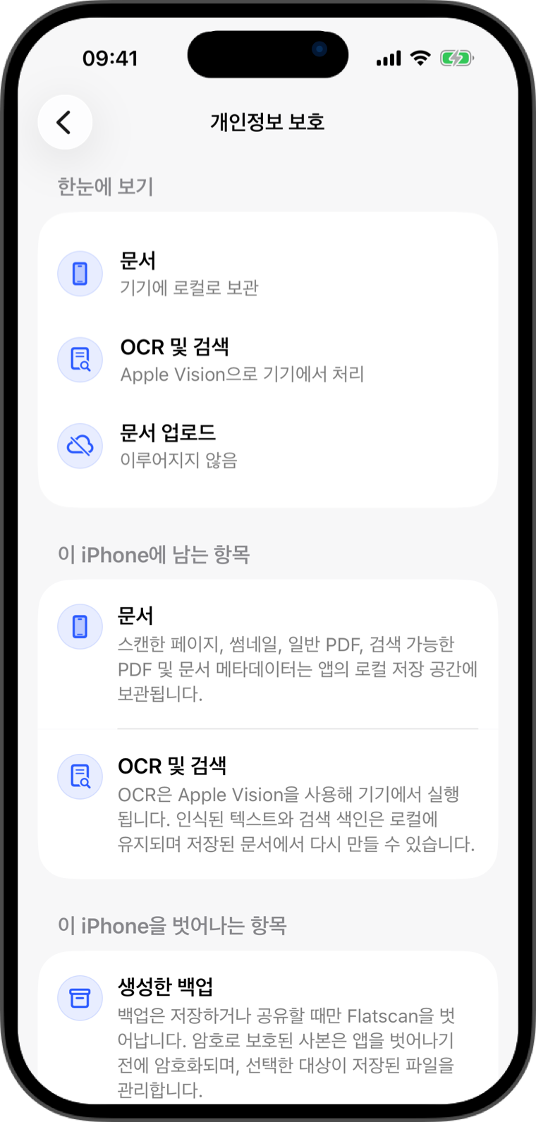 개인정보 처리방침 - Flatscan