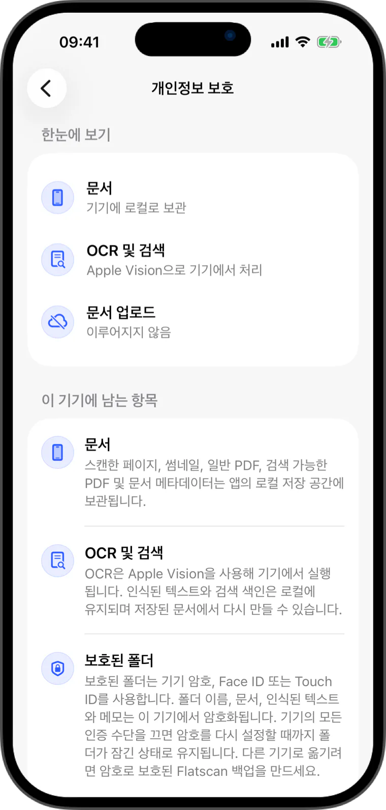 개인정보 처리방침 - Flatscan